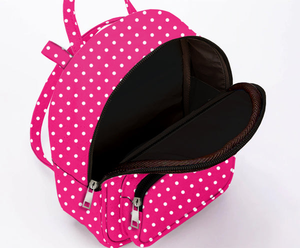 Teeny Tiny Backpack – Polka Dots Pink