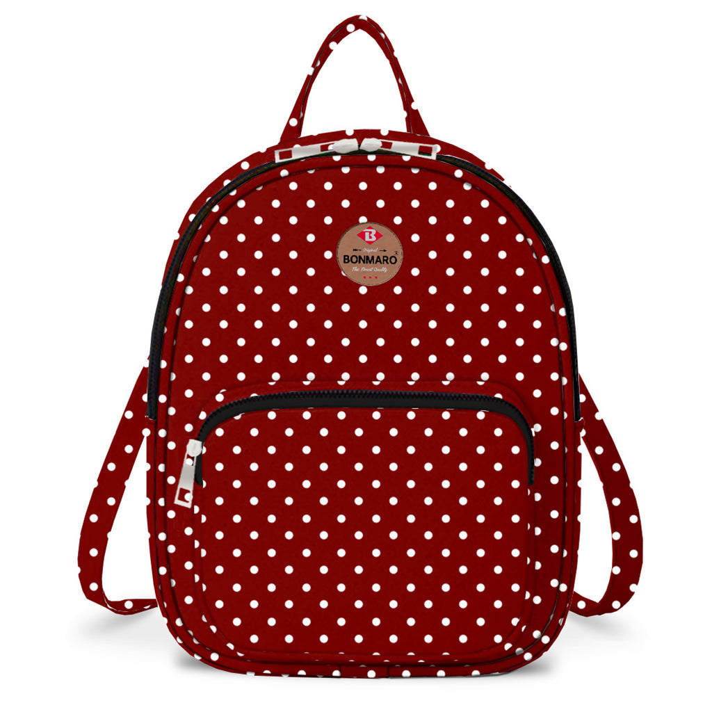 Buy BONMARO B® | Teeny Tiny Mini Backpack | Small Cotton Canvas Water  Repellent Stylish Fashion Casual Light Weight Women Daypack for Girls -  Polka Dots Pink at Amazon.in