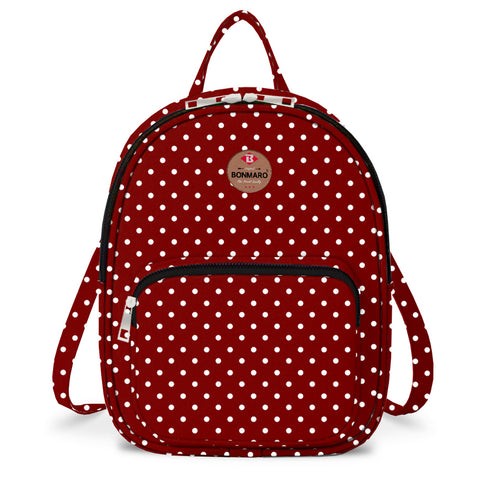 Teeny Tiny Backpack – Polka Dots Red
