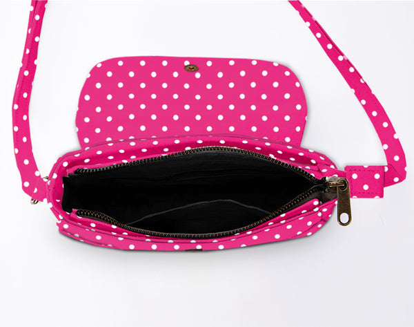 Basic Polka Dots Pink - Sling bag